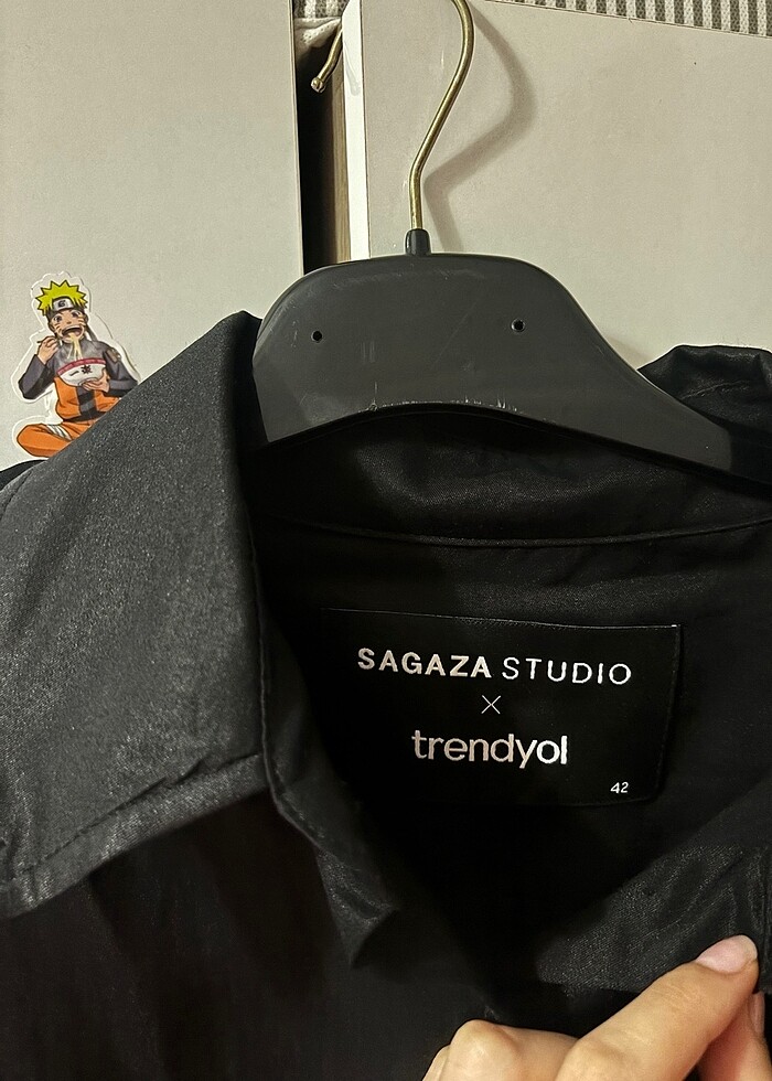 SİYAH SAGAZA STUDİO X TRENDYOL GÖMLEK - Görsel 2