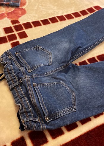 Koton 9-10 yaş çocuk  Lacivert Düğmeli kot  Pantolon - Görsel 7