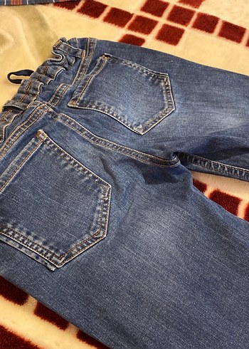 Koton 9-10 yaş çocuk  Lacivert Düğmeli kot  Pantolon - Görsel 6