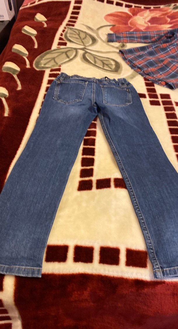 Koton 9-10 yaş çocuk  Lacivert Düğmeli kot  Pantolon - Görsel 5