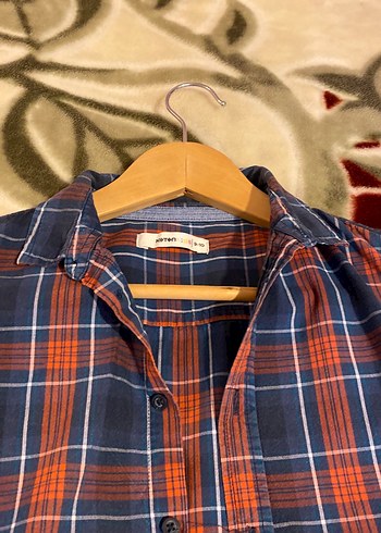 Koton marka kot pantolon & kareli gömlek takım - Görsel 5