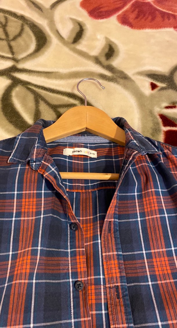 Koton marka kot pantolon & kareli gömlek takım - Görsel 5