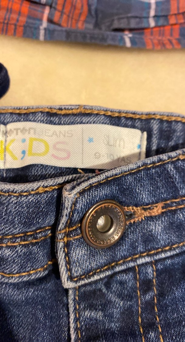 Koton marka kot pantolon & kareli gömlek takım - Görsel 3