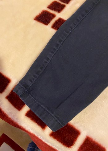 Erkek Çocuk Koyu Mavi Bol Kesim Kot Pantolon - Görsel 5