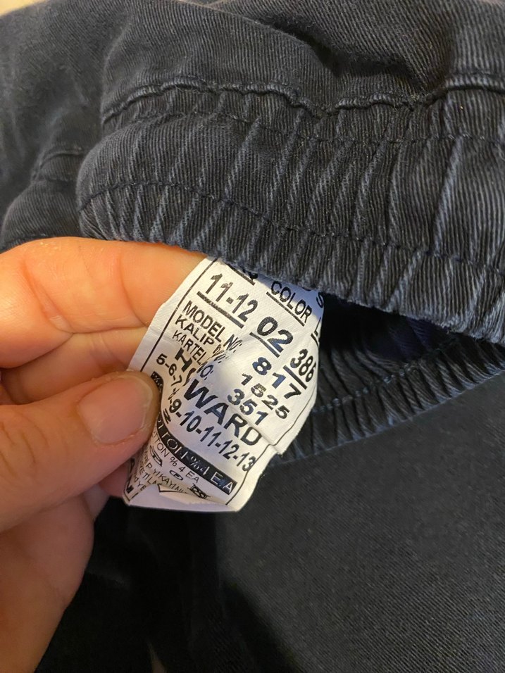 Erkek Çocuk Koyu Mavi Bol Kesim Kot Pantolon - Görsel 3