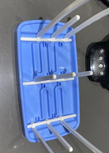 Mavi beyaz Plastik biberon kurutucu - Görsel 3