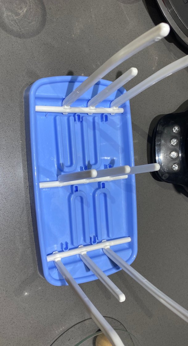 Mavi beyaz Plastik biberon kurutucu - Görsel 3