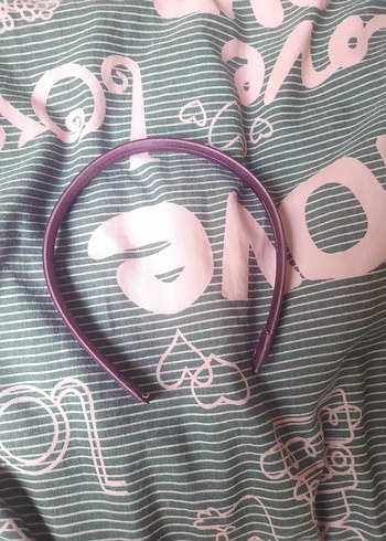 mor Elastik Kadın Saç Taç - Görsel 2