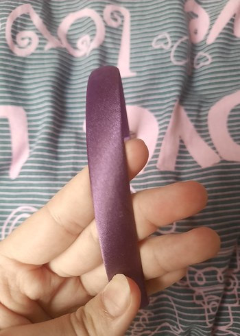 mor Elastik Kadın Saç Taç - Görsel 3