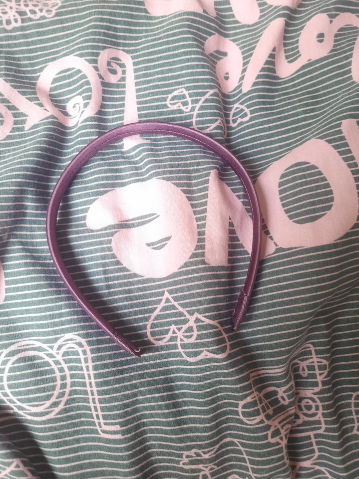 mor Elastik Kadın Saç Taç - Görsel 2