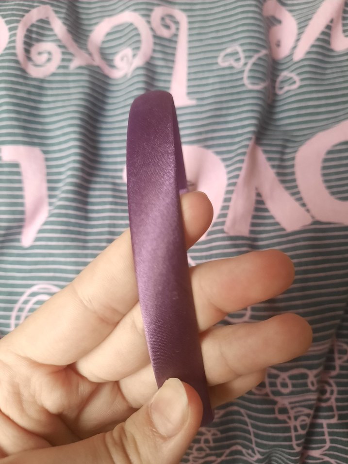 mor Elastik Kadın Saç Taç - Görsel 3