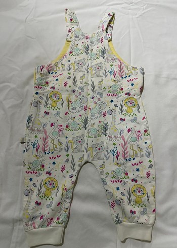 Renkli Baskılı Fermuarlı Bebek Kız Tulum - Görsel 2