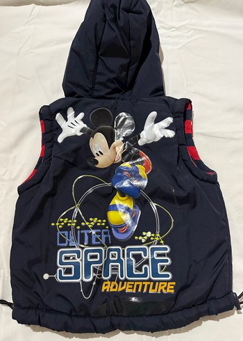 Erkek Çocuk Kapüşonlu Fermuarlı Lacivert Yelek - Görsel 2