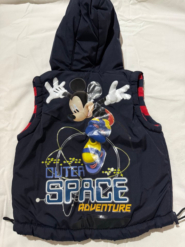 Erkek Çocuk Kapüşonlu Fermuarlı Lacivert Yelek - Görsel 2