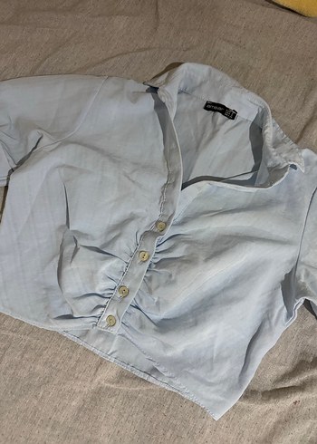 Crop gömlek - Görsel 2