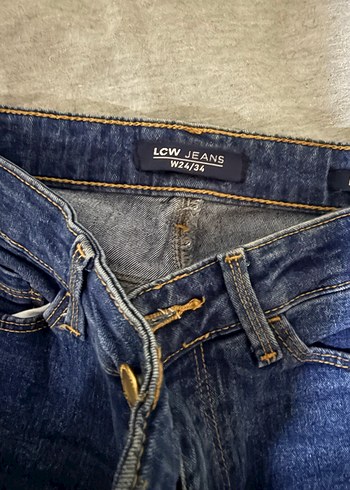 Lacivert Midi Kadın Kot Pantolon - Görsel 3