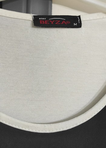 m Beden Uzun Kollu Siyah Detaylı Kadın penye