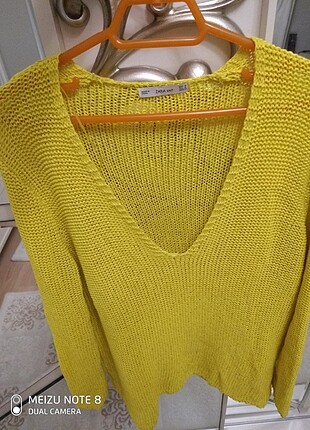 Zara limon sarısı kazak