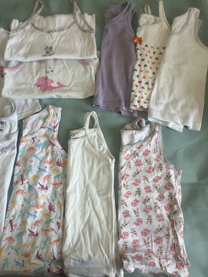 Çocuk Atlet, Pastel ve Beyaz Renkli - Görsel 4