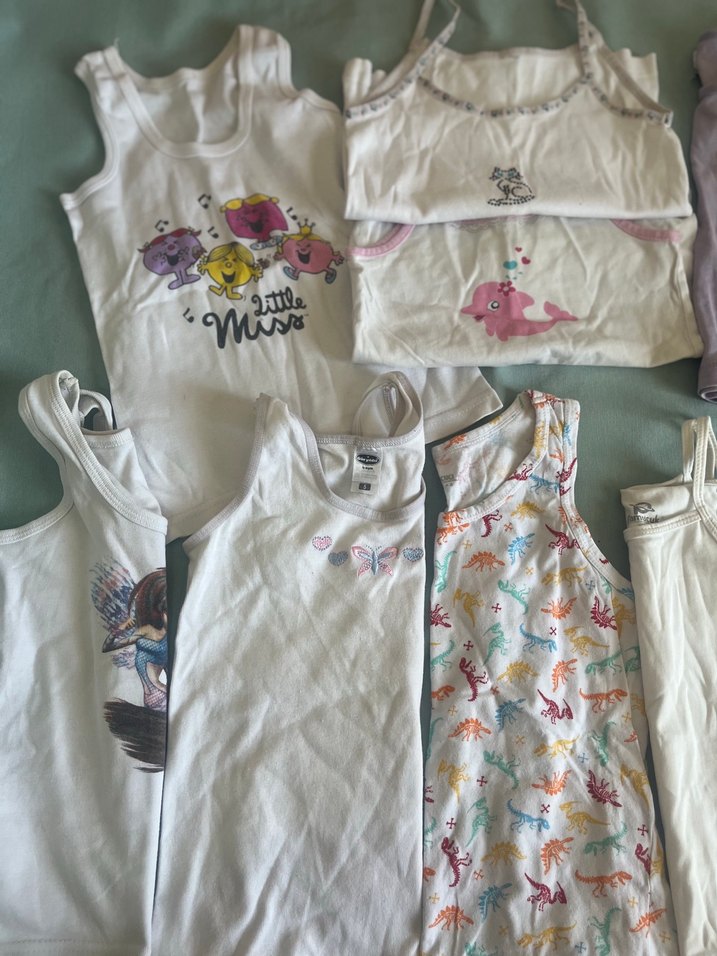 Çocuk Atlet, Pastel ve Beyaz Renkli - Görsel 3