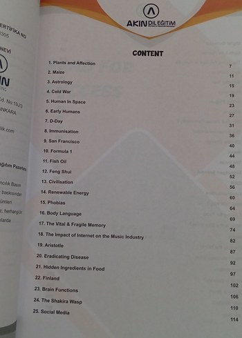  Beden Renk YKS-DİL skills ve reading kitabı