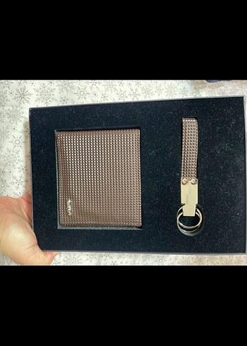 Kahverengi Erkek Cüzdan ve Anahtarlık Seti - Görsel 2