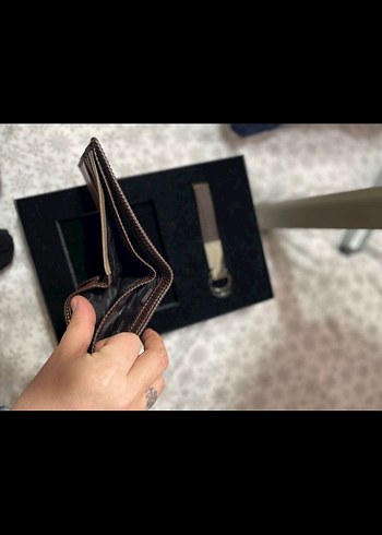 Kahverengi Erkek Cüzdan ve Anahtarlık Seti - Görsel 5