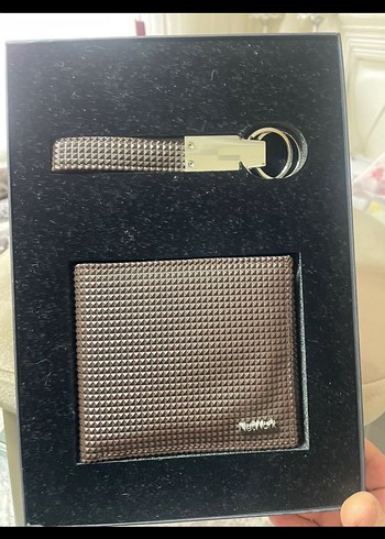 Kahverengi Erkek Cüzdan ve Anahtarlık Seti - Görsel 3