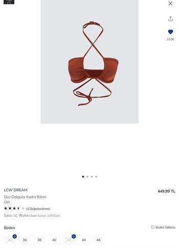 Bohem Tarz Kahverengi Bikini Takımı yeni sezon - Görsel 2