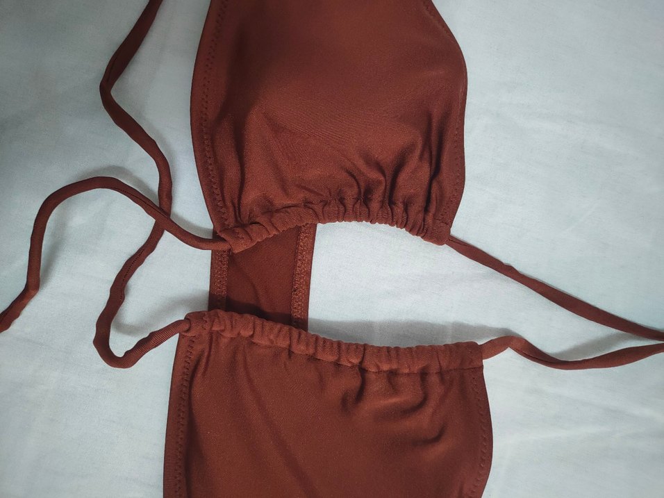 Bohem Tarz Kahverengi Bikini Takımı yeni sezon - Görsel 4