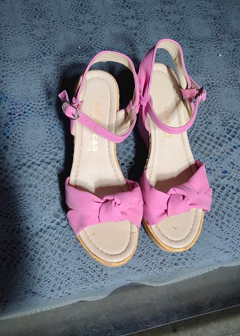 Pembe Kadın Dolgu Topuklu - Görsel 12