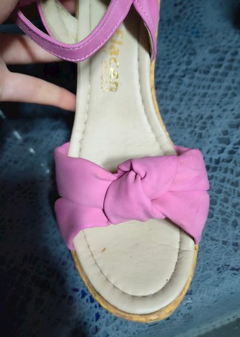 Pembe Kadın Dolgu Topuklu - Görsel 8