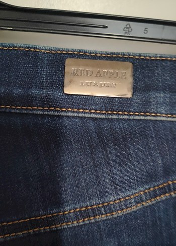 Kadın Lacivert Yırtık Denim Pantolon - Görsel 6