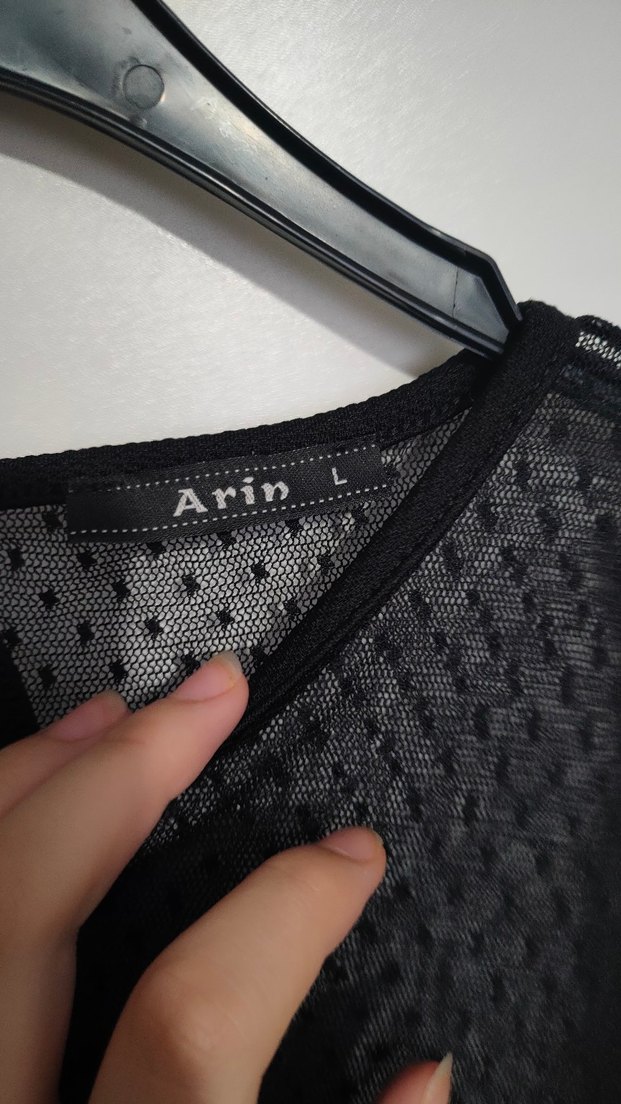 Dantel Detaylı Siyah Mini Elbise - Görsel 2