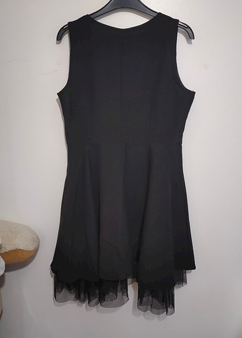 Siyah Kolsuz Mini Elbise - Görsel 6