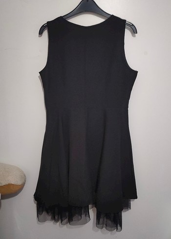 Siyah Kolsuz Mini Elbise - Görsel 5