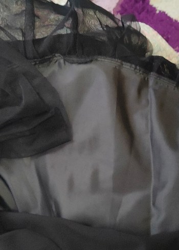 Siyah Kolsuz Mini Elbise - Görsel 8