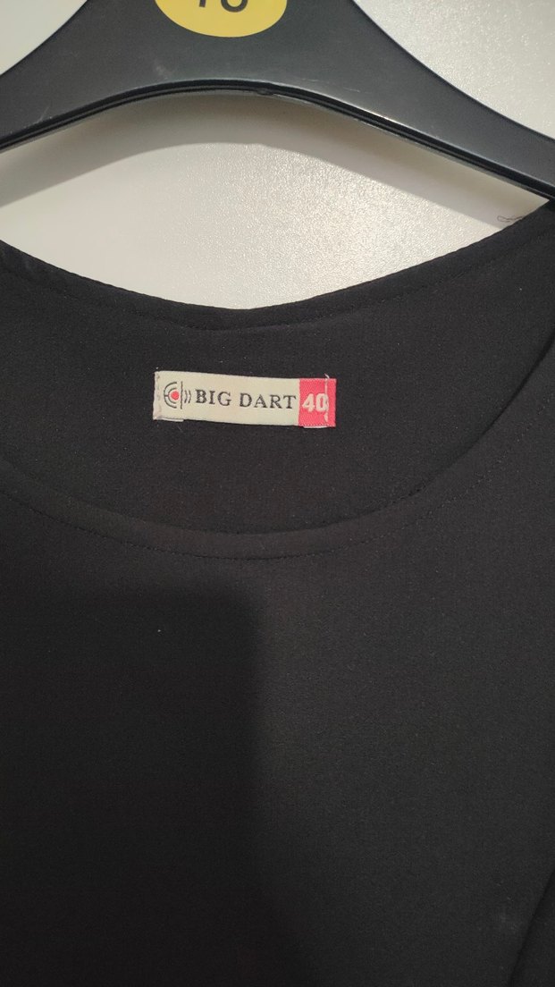 Siyah Kolsuz Mini Elbise - Görsel 4