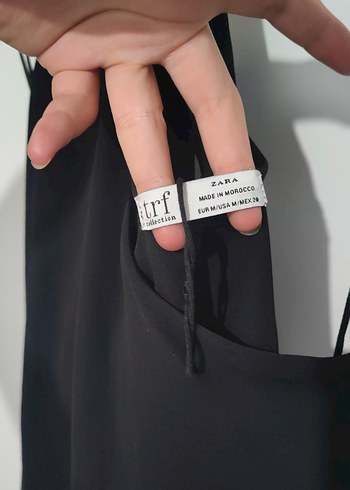 Siyah İpli Halter Yaka Bel Detaylı Bluz - Görsel 6