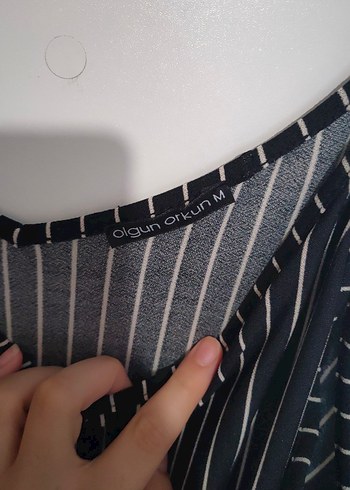 Çizgili Siyah Askılı Şortlu Kadın Tulum - Görsel 5