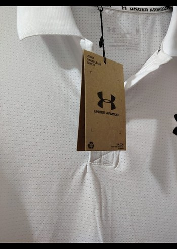 m Beden Under Armour Beyaz Polo Yaka Kısa Kollu TİŞÖRT M BEDEN