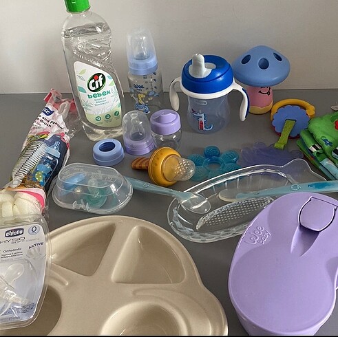 Bebek ek gıda araç gereçleri emzik biberon temizleyici su matara