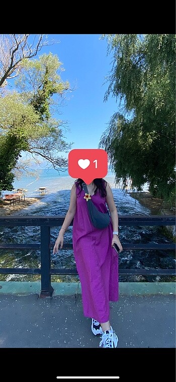 LC Waikiki LCW mor elbise