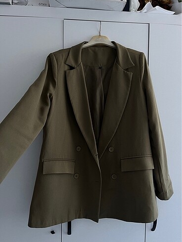 xl Beden haki Renk Haki blazer ceket
