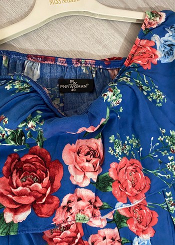 Çiçek Desenli Uzun Bohem Elbise - Görsel 2