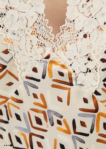 Dantel Detaylı V Yakalı Bohem Mini Elbise ADL markası - Görsel 4