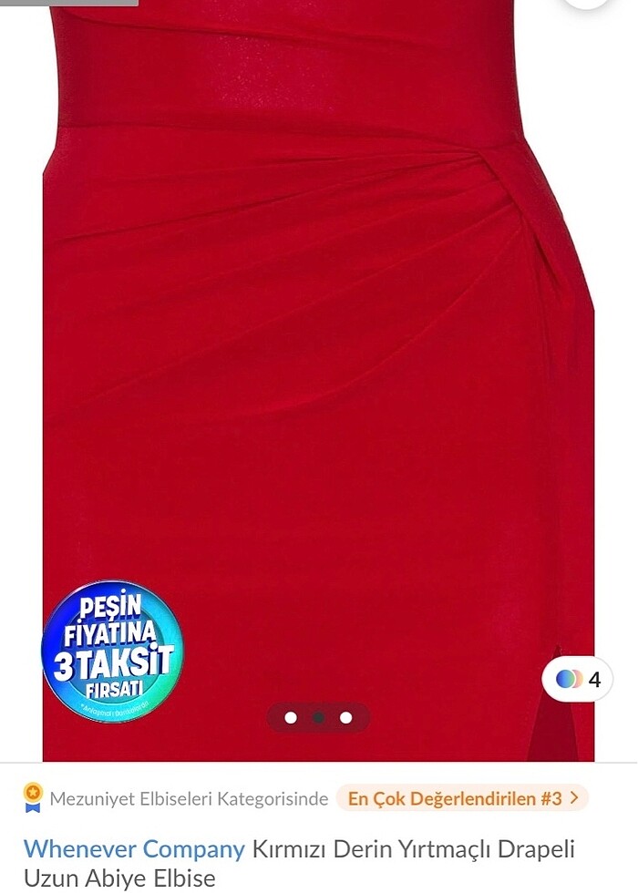 Yırtmaçlı elbise - Görsel 2