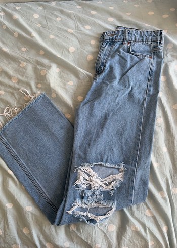 Zara Yırtık Kot Pantolon