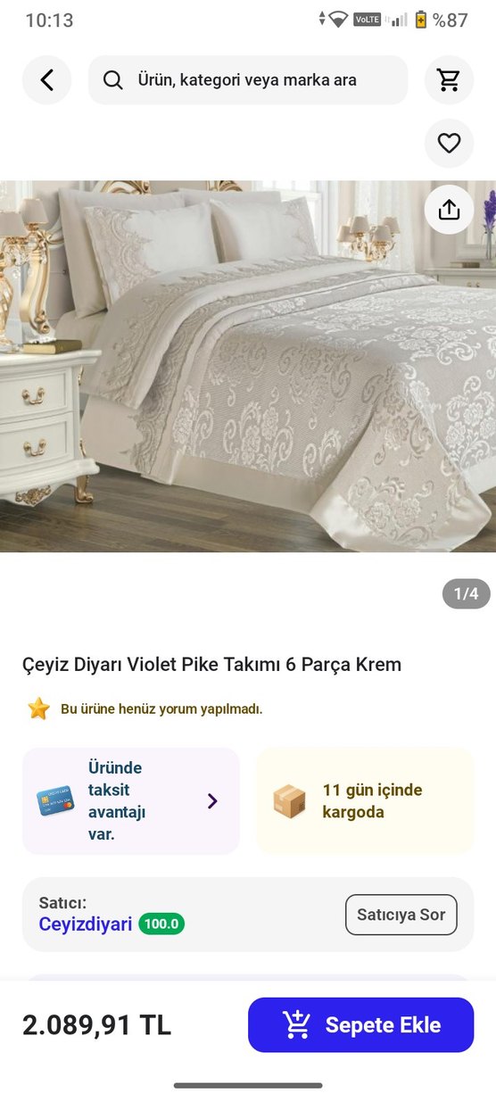 İşlemeli Nevresim Takımı - Görsel 2