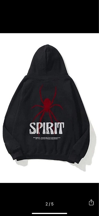 m Beden siyah Renk Trendiz spırıt oversize sweatshirt